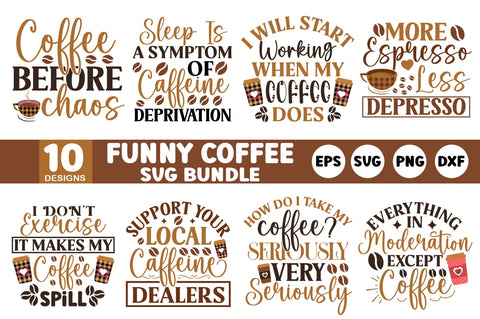 Funny Coffee SVG Design Bundle SVG SH_Tee store 