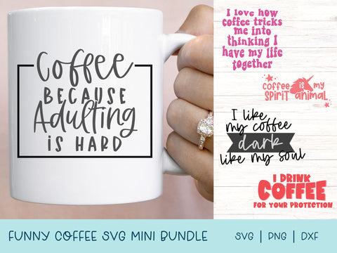 Funny Coffee SVG Mini Bundle SVG So Fontsy Design Shop 