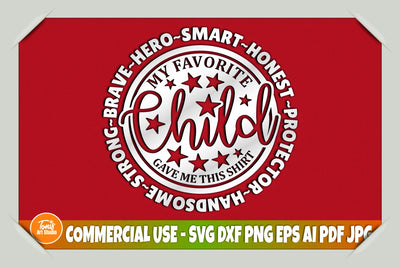 Funny Dad SVG, My Favorite Child Gave This Shirt SVG, Father's Day Svg, Dad Shirt Design, Svg Gift For dad, Cut Files, Commercial Use SVG TonisArtStudio 