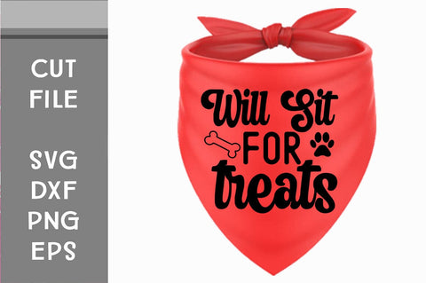 Funny Dog Bandana SVG Bundle, Pet Shirt Svg, Cute Dog Phrases, Will Sit for Treats, Sloppy Kisser, Pet Me Png, Vinyl Decal File for Cricut SVG Svgcraft 