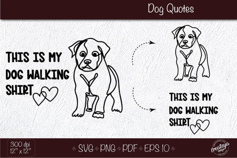 Funny dog quotes svg, dog quote svg, dog t shirt design, Dog outline SVG, Hand drawn SVG Createya Design 