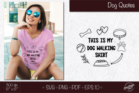 Funny dog quotes svg, walking shirt, dog quote svg, dog t shirt design, Dog outline SVG, Hand drawn SVG Createya Design 