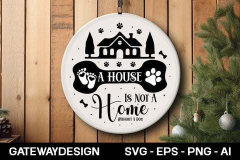 Funny Dog Round Sign Svg Bundle SVG designmaster24 