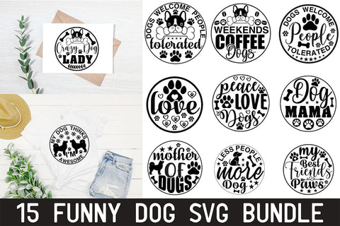 Funny Dog SVG Bundle SVG Rupkotha 