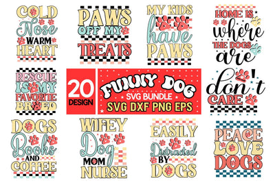 Funny Dog Svg Bundle,Funny Dog Bandana SVG Bundle, Pet Shirt Svg, Cute Dog Phrases, Will Sit for Treats, Sloppy Kisser, SVG designmaster24 