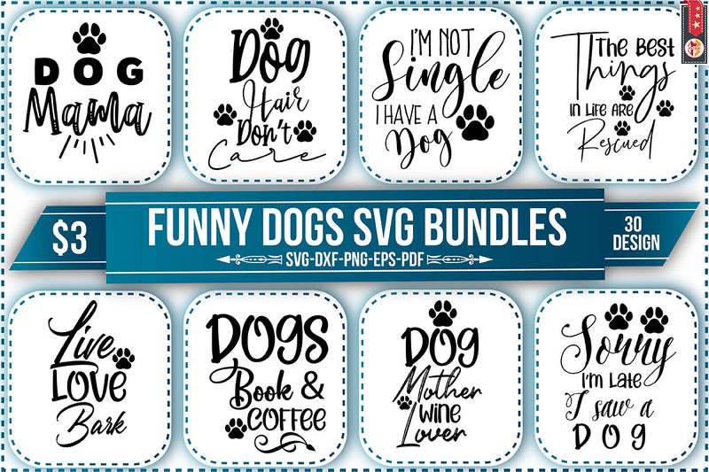 Funny Dogs svg Bundles SVG Nbd161 