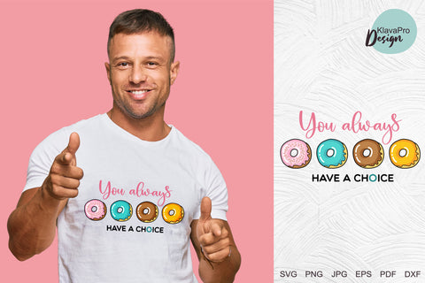 Funny donut quotes bundle - layered SVG design SVG Klava P 