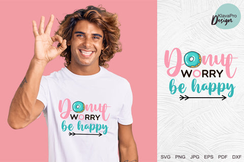 Funny donut quotes bundle - layered SVG design SVG Klava P 