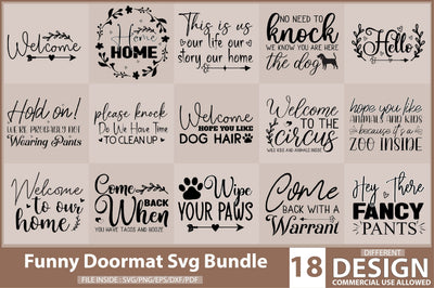 Funny Doormat Svg Bundle SVG Creativeart88 