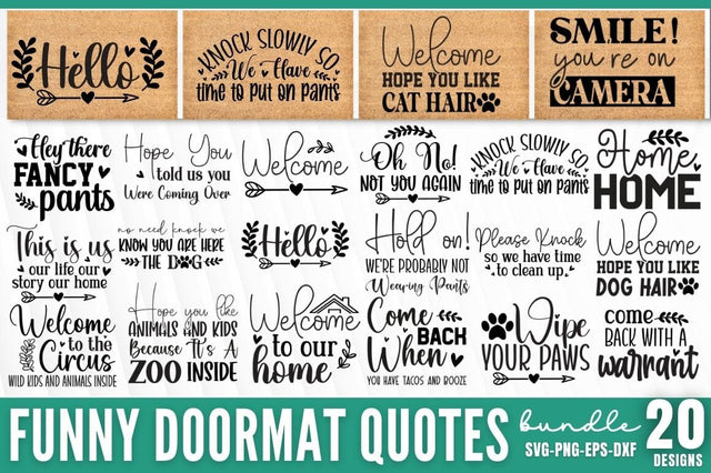 Funny Doormat SVG bundle SVG DESIGNISTIC 