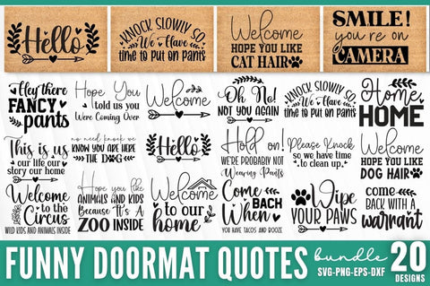 Funny Doormat SVG bundle SVG DESIGNISTIC 
