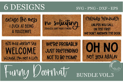 Funny Doormat SVG Bundle Vol 3-Funny SVG Bundle-DIY Doormat SVG Linden Valley Designs 
