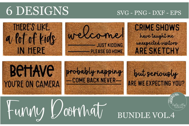 Funny Doormat SVG Bundle Vol 4-Funny SVG Bundle-DIY Doormat$6.00 SVG Linden Valley Designs 