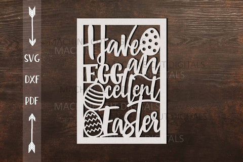 Funny Easter DIY Card svg, Cricut Joy cards, cut out card svg, laser cut card svg, eggs card svg, papercut svg SVG kartcreationii 