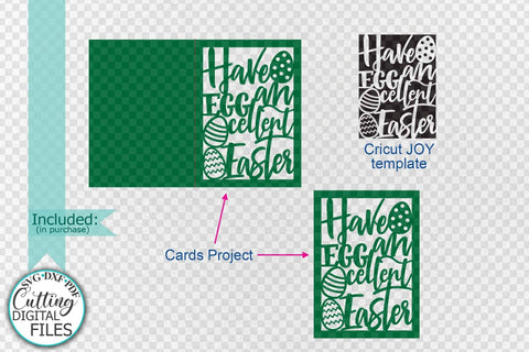 Funny Easter DIY Card svg, Cricut Joy cards, cut out card svg, laser cut card svg, eggs card svg, papercut svg SVG kartcreationii 