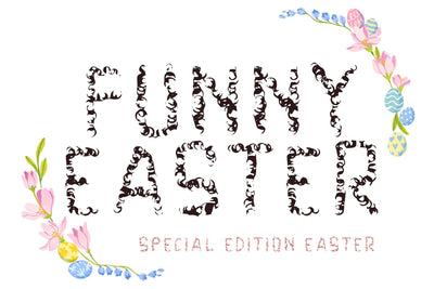 Funny Easter Font Prasetya Letter 