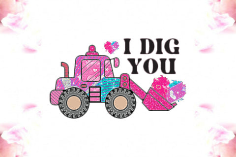 Funny Excavator Valentine Sublimation Sublimation Jagonath Roy 