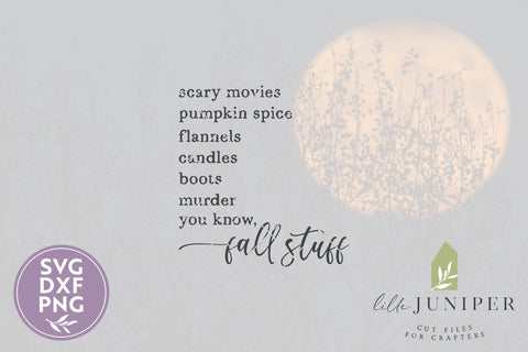 Funny Fall Sign SVG | Fall Stuff SVG SVG LilleJuniper 
