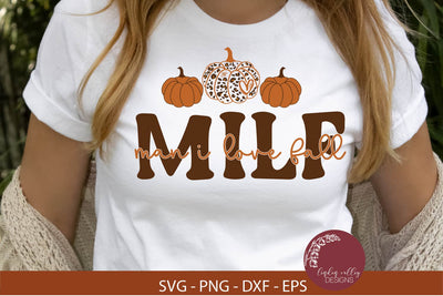 Funny Fall SVG-Milf SVG-Leopard Pumpkin SVG SVG Linden Valley Designs 