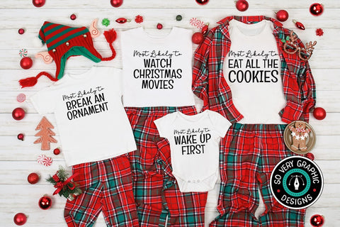 Funny Family Matching Christmas Shirts SVG Bundle SVG So Very Graphic 
