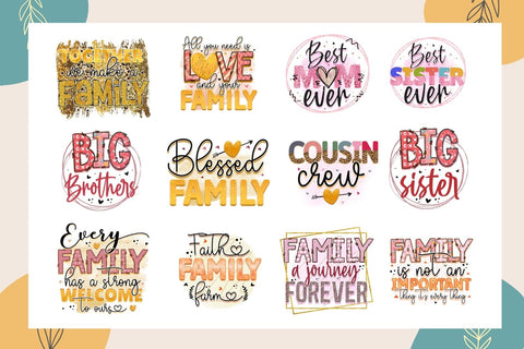 Funny Family Sublimation Bundle Sublimation Regulrcrative 