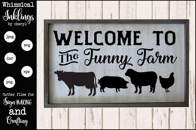 Funny Farm SVG SVG Whimsical Inklings 