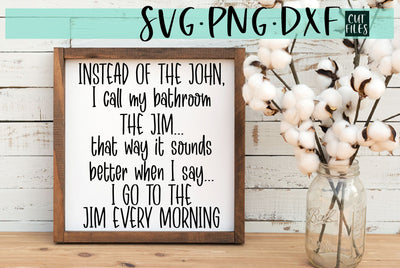 Funny Farmhouse Bathroom SVG | The John SVG RedFoxDesignsUS 