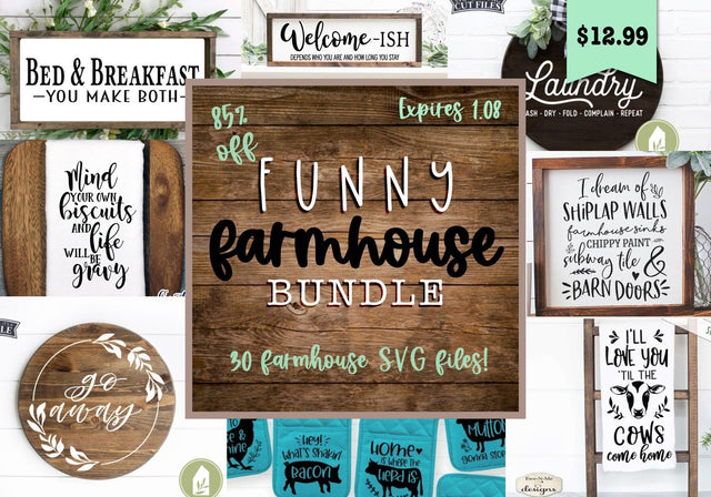 Funny Farmhouse Bundle Bundle So Fontsy Design Shop 