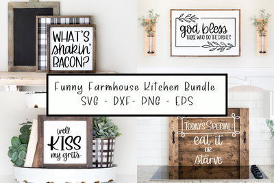 Funny Farmhouse Kitchen mini SVG bundle SVG Designing Digitals 