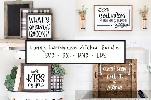 Funny Farmhouse Kitchen mini SVG bundle SVG Designing Digitals 