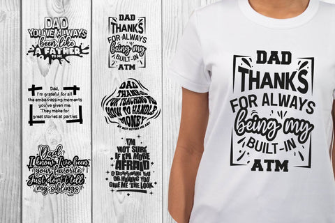 Funny father's day quotes svg So Fontsy1