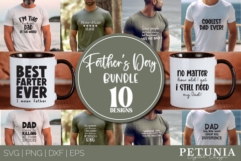 Funny Father's Day SVG Bundle | Father's Day SVG SVG Petunia Digital Design 