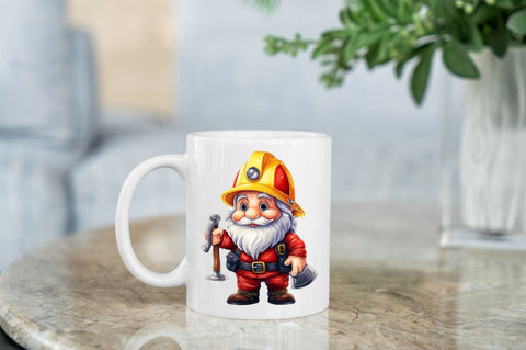funny fireman gnome Clipart Sublimation Regulrcrative 
