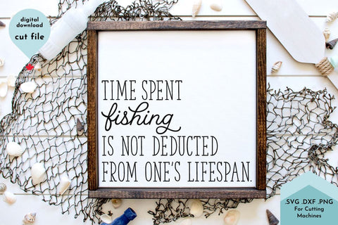 Funny Fishing Quote SVG Cut File SVG Lettershapes 