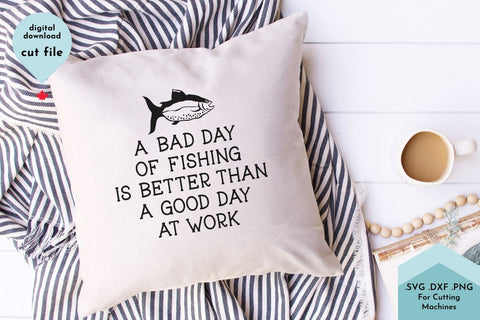 Funny Fishing SVG Cut File SVG Lettershapes 