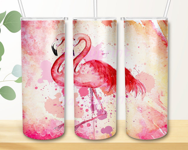 Funny Flamingo Dancing 20oz Skinny Tumbler Png, Flamingo Lover Gifts, Animal Tumbler, Pink Flamingo Tumbler, Flamingo Gifts For Her Sublimation sassyprint 