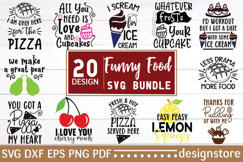 Funny Food Svg Bundle SVG designstore 