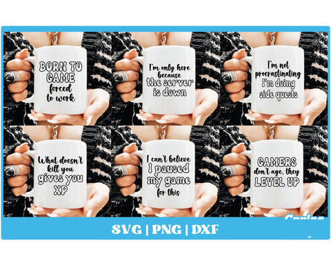 Funny Gamer SVG Bundle | Gaming SVG Bundle | Vol 2 SVG Carla C Designs 