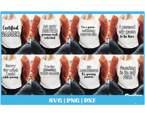 Funny Gamer SVG Bundle | Gaming SVG Bundle | Vol 2 SVG Carla C Designs 