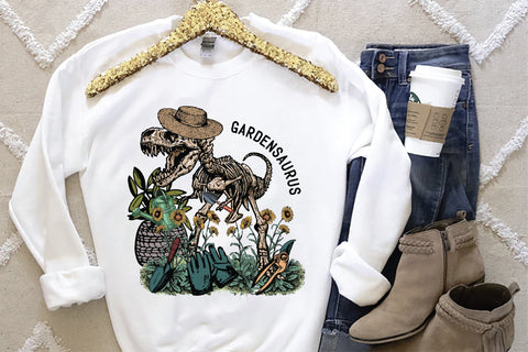 Funny Gardensaurus Sublimation Design Sublimation Creativeart88 