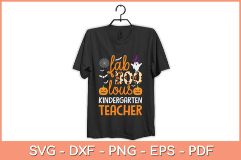 Funny Ghost Faboolous Kindergarten Teacher Halloween Svg Design SVG artprintfile 
