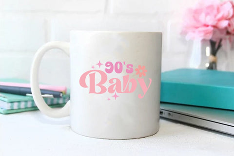 Funny Girl Pink Quote SVG Design, 90s Baby SVG FiveStarCrafting 