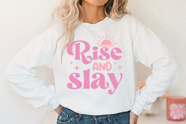 Funny Girl Pink Quote SVG Design, Rise and slay SVG FiveStarCrafting 