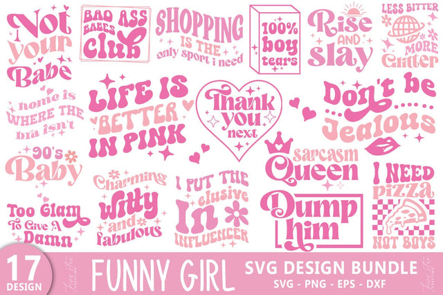 Funny Girl Quote SVG Bundle SVG FiveStarCrafting 