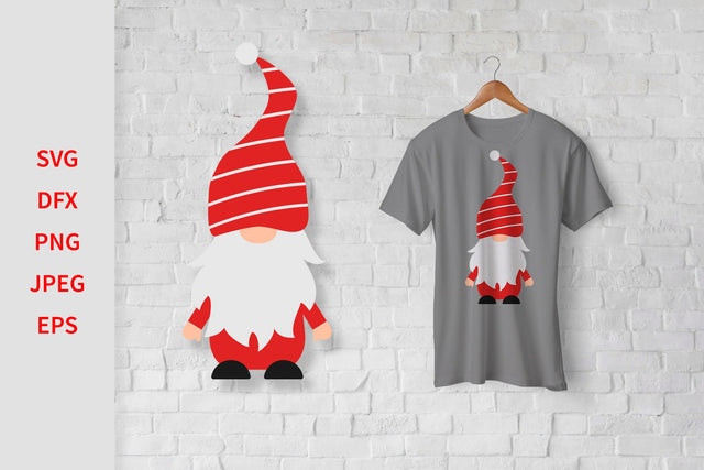 Funny Gnome. Christmas or Valentines Nordic character SVG LaBelezoka 