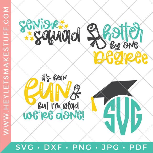 Funny Graduation Bundle SVG Hey Let's Make Stuff 