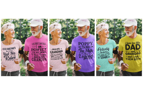 Funny Grandma and Grandpa SVG bundle, Grandparent sayings SVG Paper Switch 