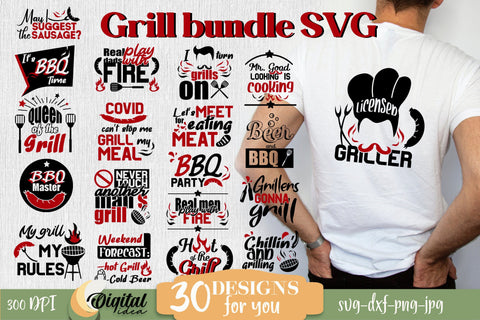 Funny Grill Quotes | T-Shirt Grill Design | Father's day SVG Evgenyia Guschina 