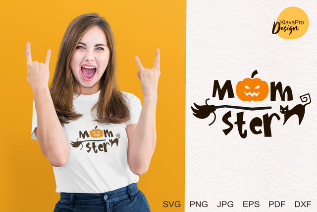 Funny Halloween design, Momster Svg, Cute Svg SVG Klava P 