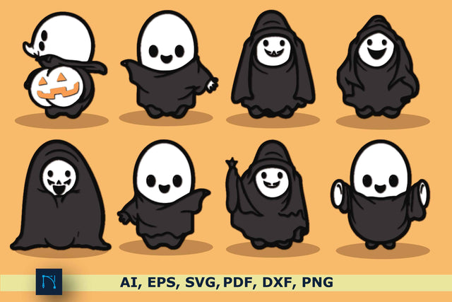 Funny Halloween Ghost SVG bundle SVG MD JOYNAL ABDIN 